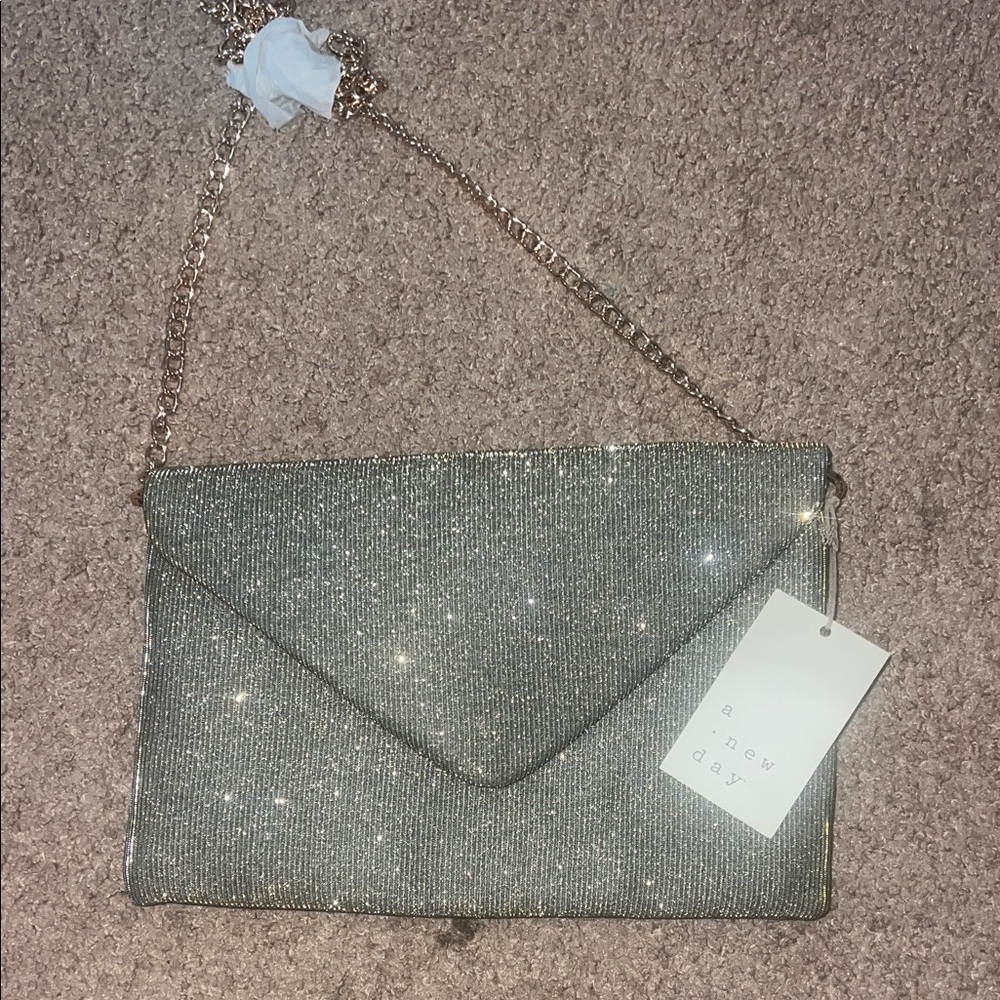a new day Glittering Silver Wristlet